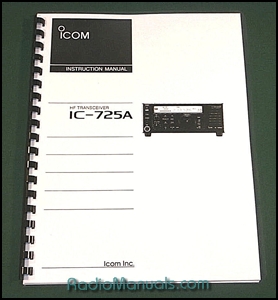 Icom IC-725A Instruction Manual - Click Image to Close